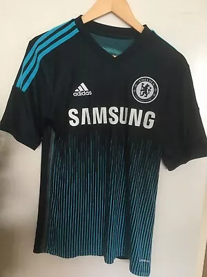 Buy T-shirt Football Adidas Men Boys Size S Chelsea Fabregas Play Sport Navy • 0.99£