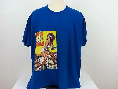 Buy Port Of Company Men T Shirt Size 4XL Blue Attack Of The 50ft Woman • 11.95£