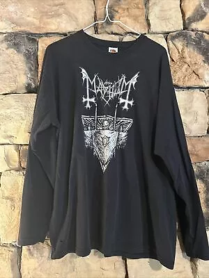 Buy XL Mayhem Tour Shirt Euronymous Dead Black Metal Marduk 1349 Thrash Slayer Death • 107.36£