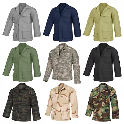 Buy Army Jacket Original US BDU Combat Lightweight Coat Ripstop Uniform Camo Desert • 39.99£