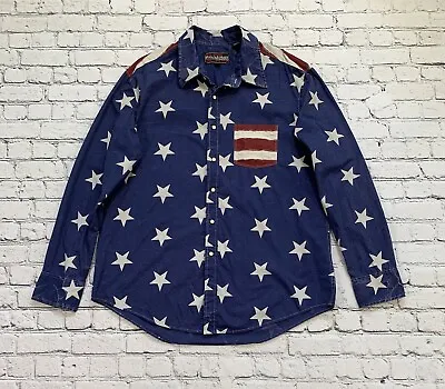 Buy Rock & Roll Cowboy Men’s XL American Flag Western Patriotic Pearl Snap Shirt • 31.04£