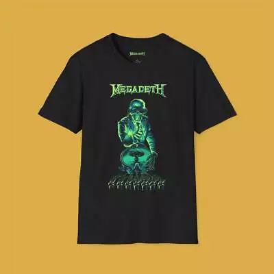 Buy Powerful And Iconic: Black T-Shirt With Megadeth Print • 19.32£