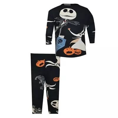 Buy DISNEY Nightmare Before Christmas Jack Skellington Graveyard Pajamas Sz 6 NEW • 19.44£