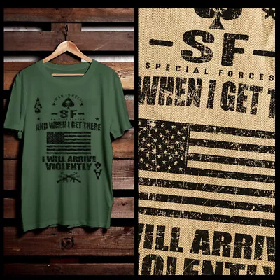 Buy Military Special Forces T-Shirt, Infantry Combat Arms Grunt Iraq War Combat Vet • 18.63£