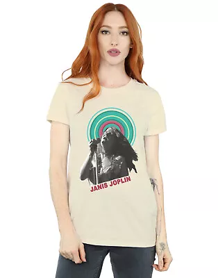 Buy Janis Joplin Women's Halo Photo Boyfriend Fit T-Shirt • 15.99£
