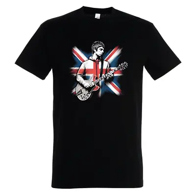 Buy Noel Gallagher Oasis Union Jack Guitar  High Flying Birds T Shirt Rock Festival • 19.99£