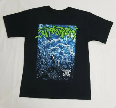 Buy Vtg Suffocation Pierced From Within Cotton All Size Unisex Black Shirt MM122 • 17.73£