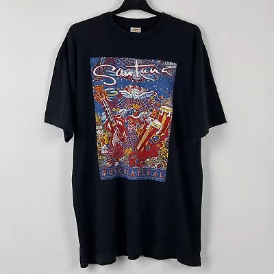 Buy Santana Supernatural Tour 1999 Rare Vintage 90s Band T-Shirt XL • 35£