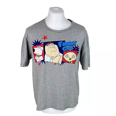 Buy Family Guy T Shirt Medium Grey Graphic Vintage TV Movie Tee Hipster Y2k • 20£