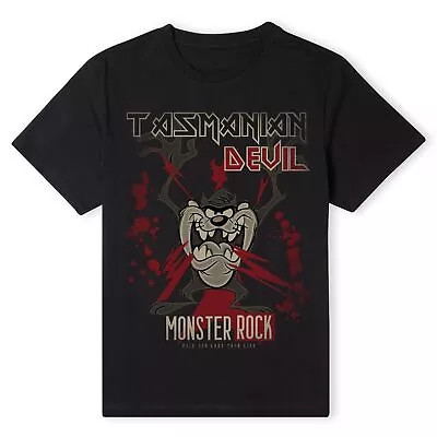 Buy Official Looney Tunes Tasmanian Devil Monster Rock Unisex T-Shirt • 12.99£