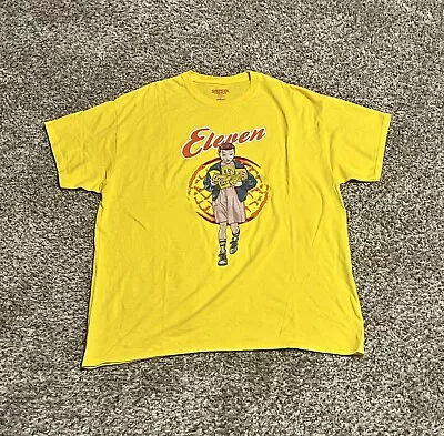 Buy Stranger Things X Kellogg's  Eleven  Yellow T-Shirt Men's Size XL • 8.36£