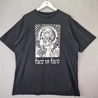 Buy Vintage 1995 Face To Face Big Choice Tour T-Shirt XL Black All Sport • 149.99£
