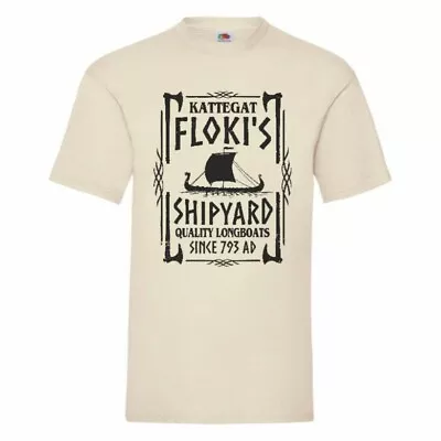 Buy Floki's Shipyard Quality Longboats Est-793 Vikings T Shirt Small-5XL • 11.99£