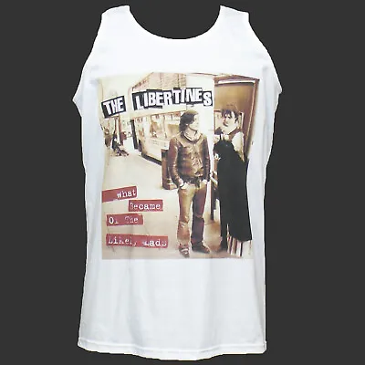 Buy The Libertines Indie Rock T-SHIRT Vest Top Unisex White S-2XL • 13.99£