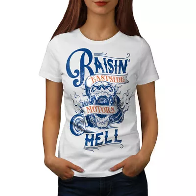 Buy Wellcoda Raising Hell Bike Fashion Womens T-shirt • 17.99£