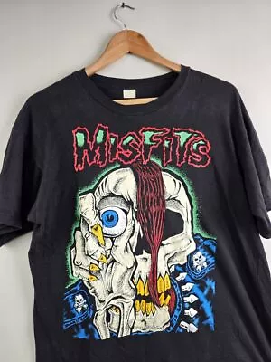 Buy The Misfits Bootleg Tshirt, Misfits Band Black Short Sleeve Unisex Tshirt KH4776 • 24.26£