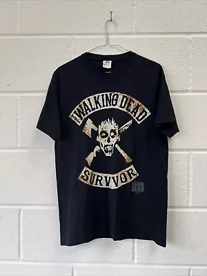 Buy The Walking Dead Survivor T-shirt Size Medium Men’s Black Round Neck • 5£