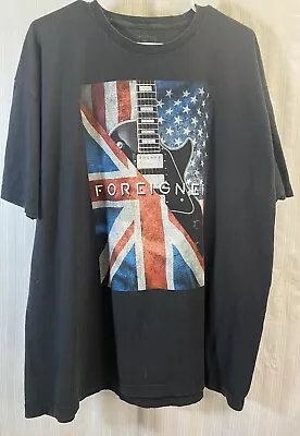 Buy Foreigner T-shirt U.S. Tour 2019 Men's XL Black Flag Guitar Music Band • 13.99£