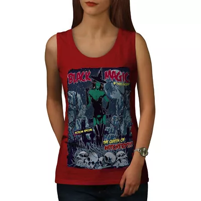 Buy Wellcoda Magic Girl Witch Witchery Womens Tank Top • 17.99£