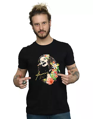 Buy Janis Joplin Men's Floral Pattern T-Shirt • 15.99£