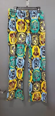 Buy Mens Harry Potter House Pajamas Pants Gryffindor Hufflepuff Slytherin Size 2XL • 11.20£