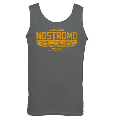 Buy Nostromo Distressed Look - Mens Vest Retro Alien Film Movie Weyland Covenant • 11.99£