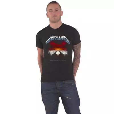 Buy Metallica T Shirt Master Of Puppets Tracks Band Logo New Official Mens Black • 17.95£