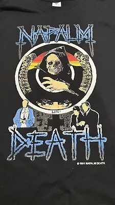 Buy Napalm Death Shirt.   New  Size Large  Thrash Metal Speed Grindcore Punk Death • 23.24£
