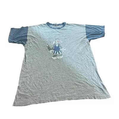 Buy Vintage Looney Tunes T Shirt Mens Large L Grey American Graphic Bugs Bunny 606 • 9.99£