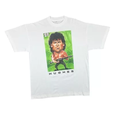 Buy Vintage 90's Screen Stars MARK HUGHES As Rambo Football Single Stitch T-Shirt XL • 21.25£