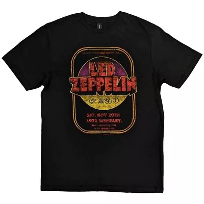 Buy Led Zeppelin Official Unisex T-Shirt: 1971 Wembley - Large - CLEARANCE SALE • 12.99£