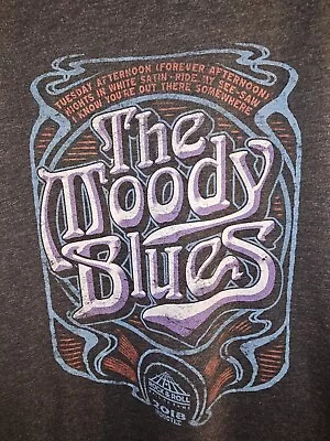 Buy Moody Blues HOF Induction 2018 3xl Xxxl Mens Gray Graphic Logo Tshirt • 13.06£