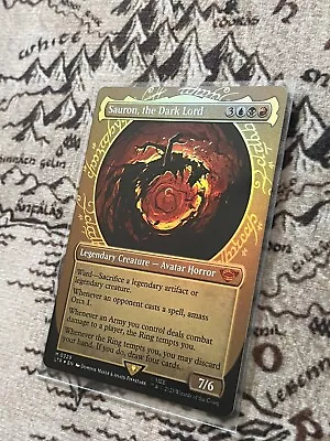 Buy MTG ~ Sauron The Dark Lord ~ FOIL Showcase ~ Lord Of The Rings ~ 0329 • 11.45£