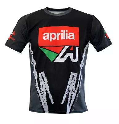 Buy Aprilia Racing T-shirt Camiseta Maglietta Motorrad Gift Biker Motorcycle Sport • 27.95£