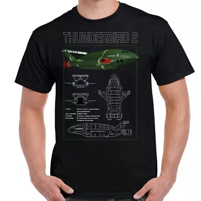 Buy Thunderbird 2 Schematic Adult T-Shirt • 17.93£
