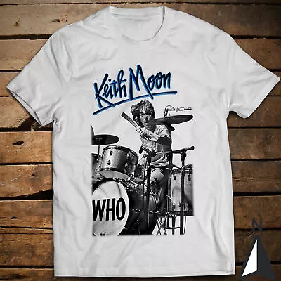 Buy Drummer Keith Moon Classic T-Shirt The Who Pete Townshend Roger Daltrey • 18.63£
