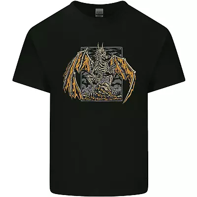 Buy Devil Dragon Skeleton Fantasy Skull Demon Mens Cotton T-Shirt Tee Top • 10.75£