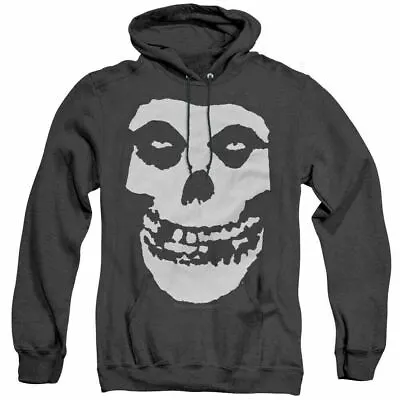 Buy Misfits Fiend Skull Hoodie Sweatshirt Mens Licensed Rock Retro New Black Heather • 29.40£