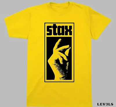 Buy Stax Logo  T Shirt Classic Soul Funk Blues Stax Records Dj Crate Digger Vinyl • 14.16£