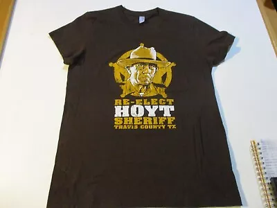 Buy Re-elect Hoyt Sheriff Travis County Texas Chainsaw Massacre T-shirt Girls Xl • 7.78£