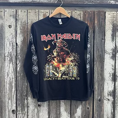 Buy Iron Maiden Legacy Of The Beast 2019 Tour Long Sleeve T-Shirt Size S • 18.65£