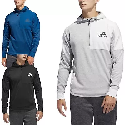 Buy Adidas DU2555 Mens Hoodies Team Issue Gym Workout Hooded Sweatshirts Grey S-3XL • 39.99£