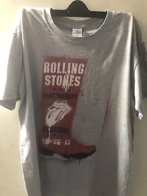 Buy Rolling Stones Glastonbury T-shirt Large. • 19.99£