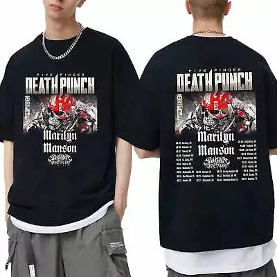 Buy New Five Finger Death Punch 2024 Tour Gift For Fans Unisex S-5XL Shirt BI04_20 • 28.37£