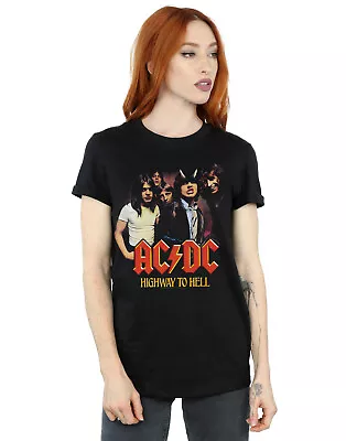 Buy ACDC Women's Highway To Hell Group Boyfriend Fit T-Shirt • 15.99£