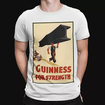 Buy Guinness For Strength T-Shirt - Funny - Beer - Alcohol - Star - Sci Fi - Retro • 8.39£