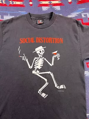 Buy Vintage 1996 Social Distortion Band Mens Size L T-Shirt Punk Rock Giant Tag 90s • 84.01£