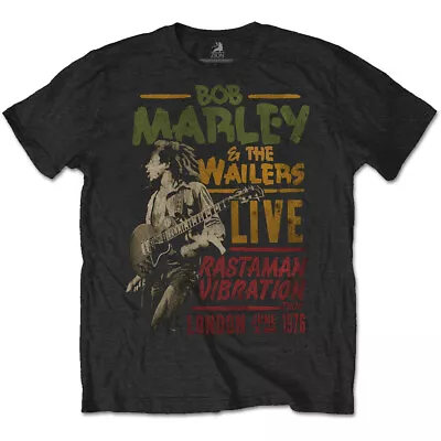 Buy Bob Marley The Wailers Rastaman Vibration Tour Official Tee T-Shirt Mens Unisex • 14.99£