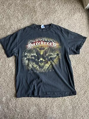 Buy Vintage Hatebreed Supremacy Wings Rock Band Shirt L 2006 Tennessee River Faded • 37.27£