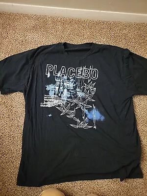 Buy Vtg Placebo Band Music Cotton Black Full Size XL Unisex Shirt  • 9.02£